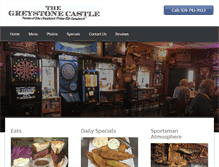 Tablet Screenshot of greystonecastlebar.com